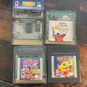 Nintendo Game Boy Cartridge Collection - Black, Gray, Blue